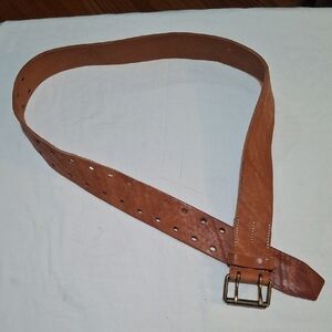 New.Martin + Osa Tan Leather Belt Size L